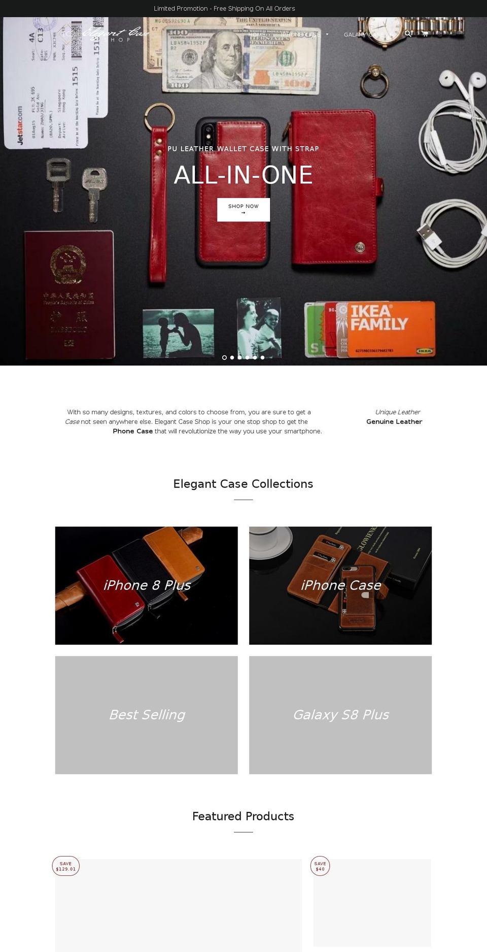 elegantcaseshop.com — Shopify storefront screenshot