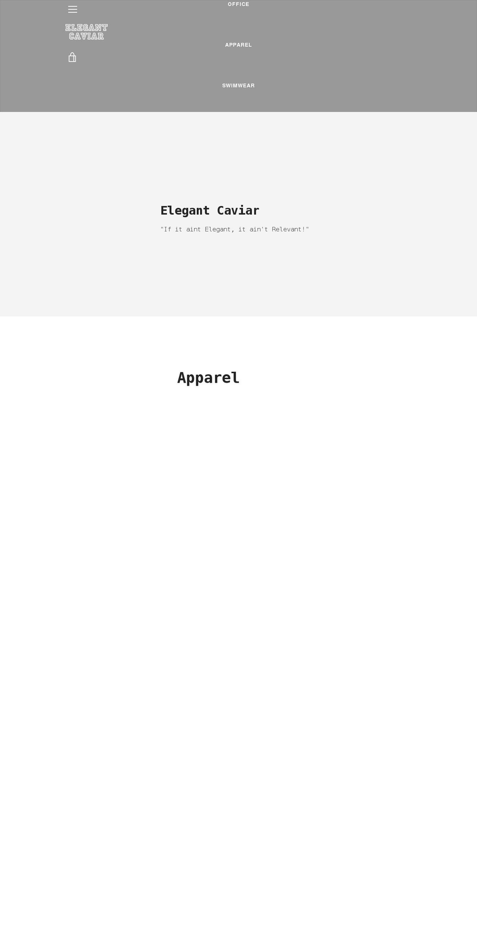 elegantcaviar.net shopify website screenshot