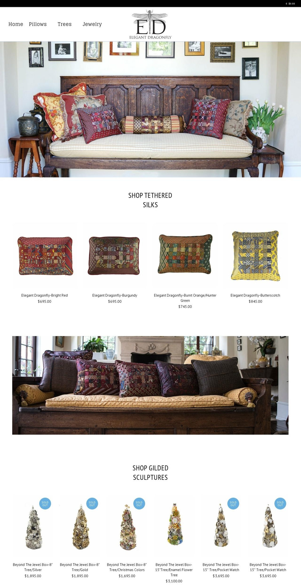 elegantdragonfly.com shopify website screenshot