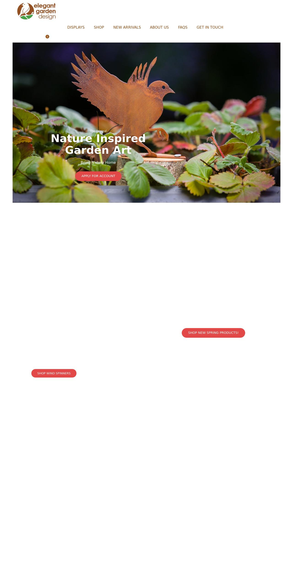 elegantgardendesign.com shopify website screenshot