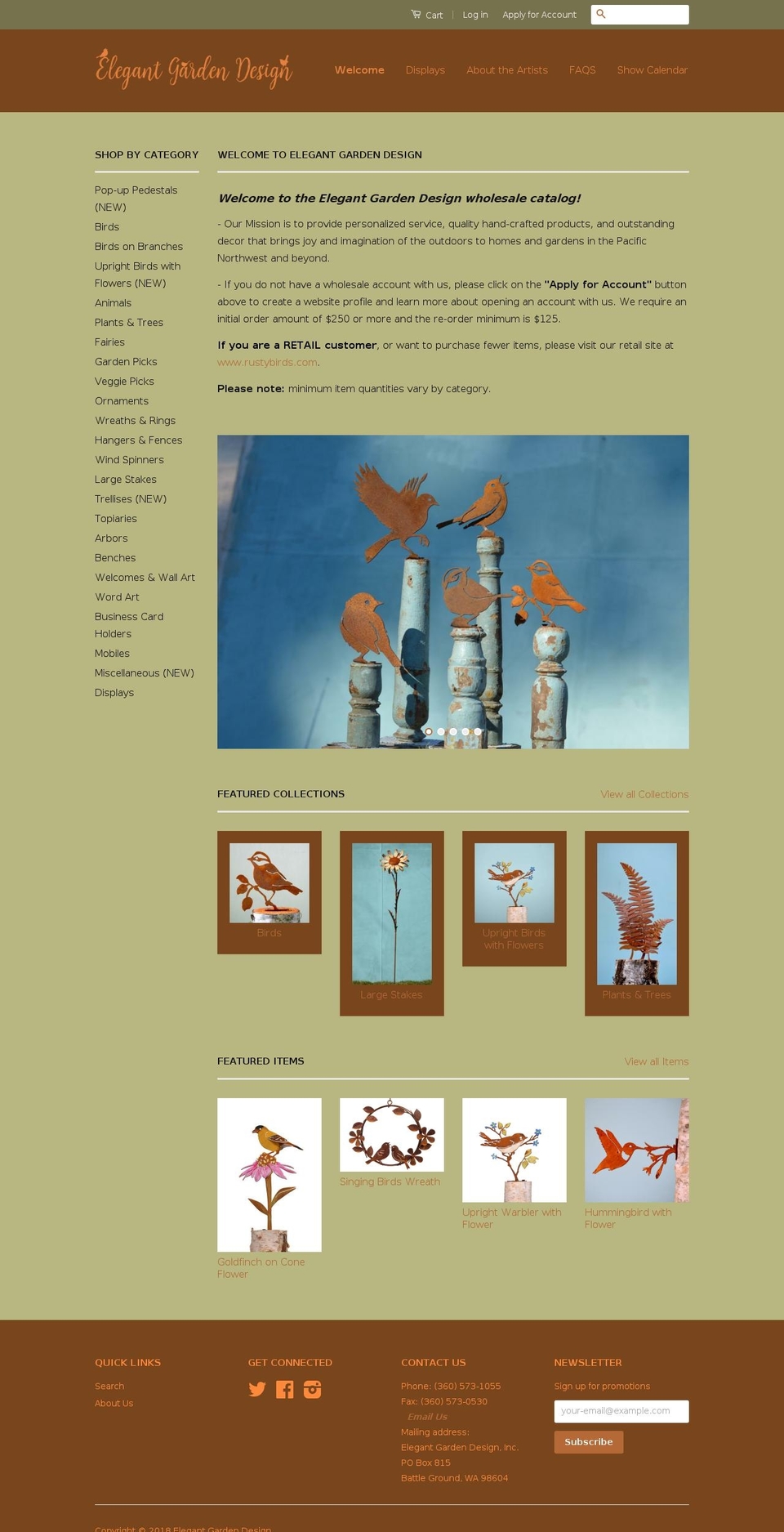 elegantgardendesigns.net shopify website screenshot