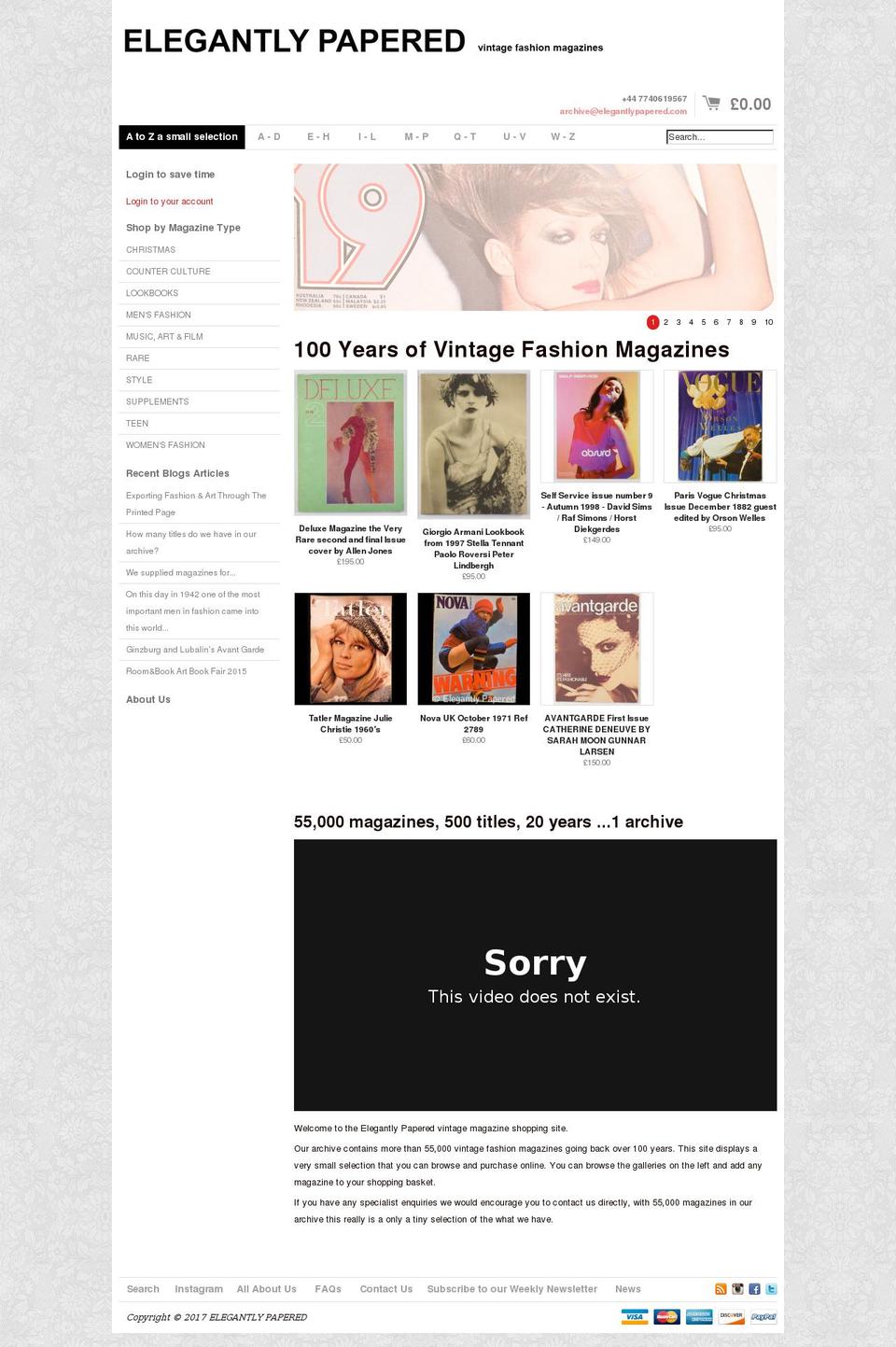 elegantlypapered.com shopify website screenshot