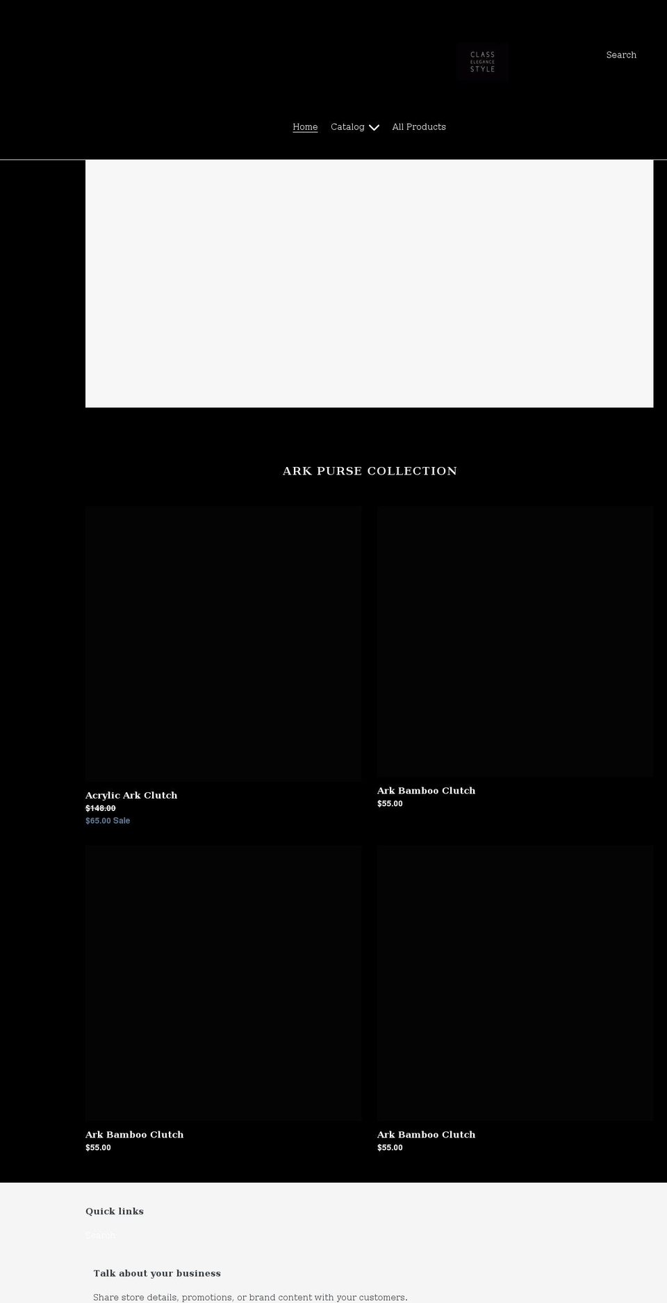 elegantobsession.com shopify website screenshot