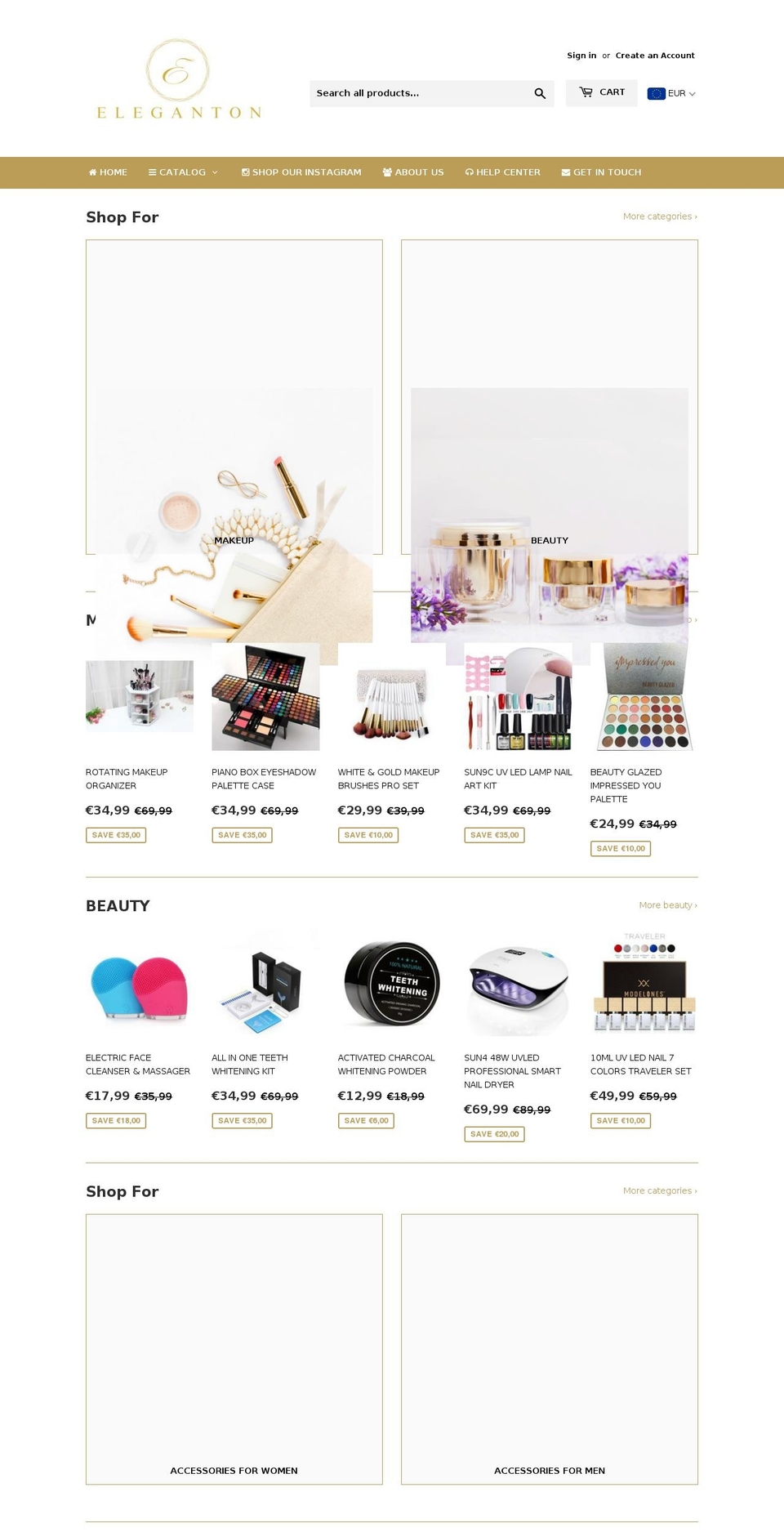 eleganton-gr.com shopify website screenshot