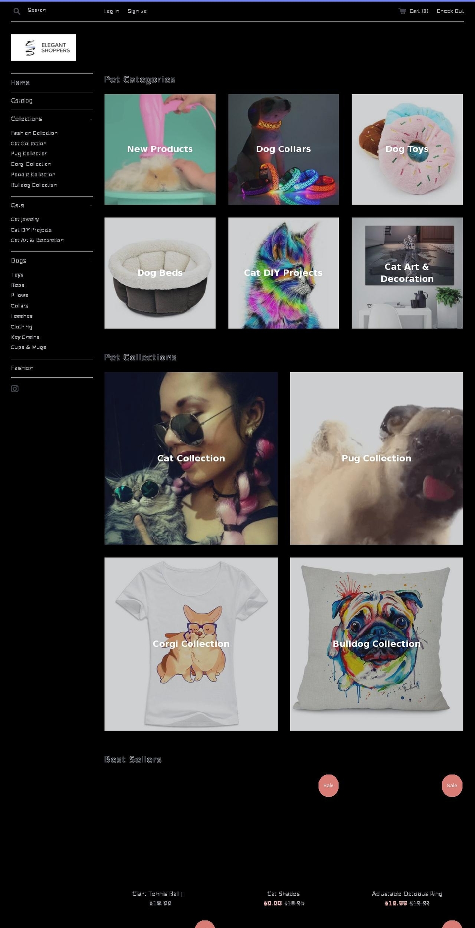 elegantshoppers.com — Shopify storefront screenshot