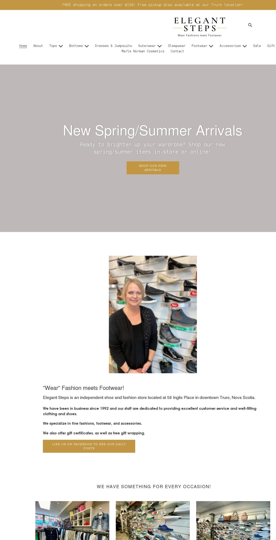 elegantsteps.com shopify website screenshot