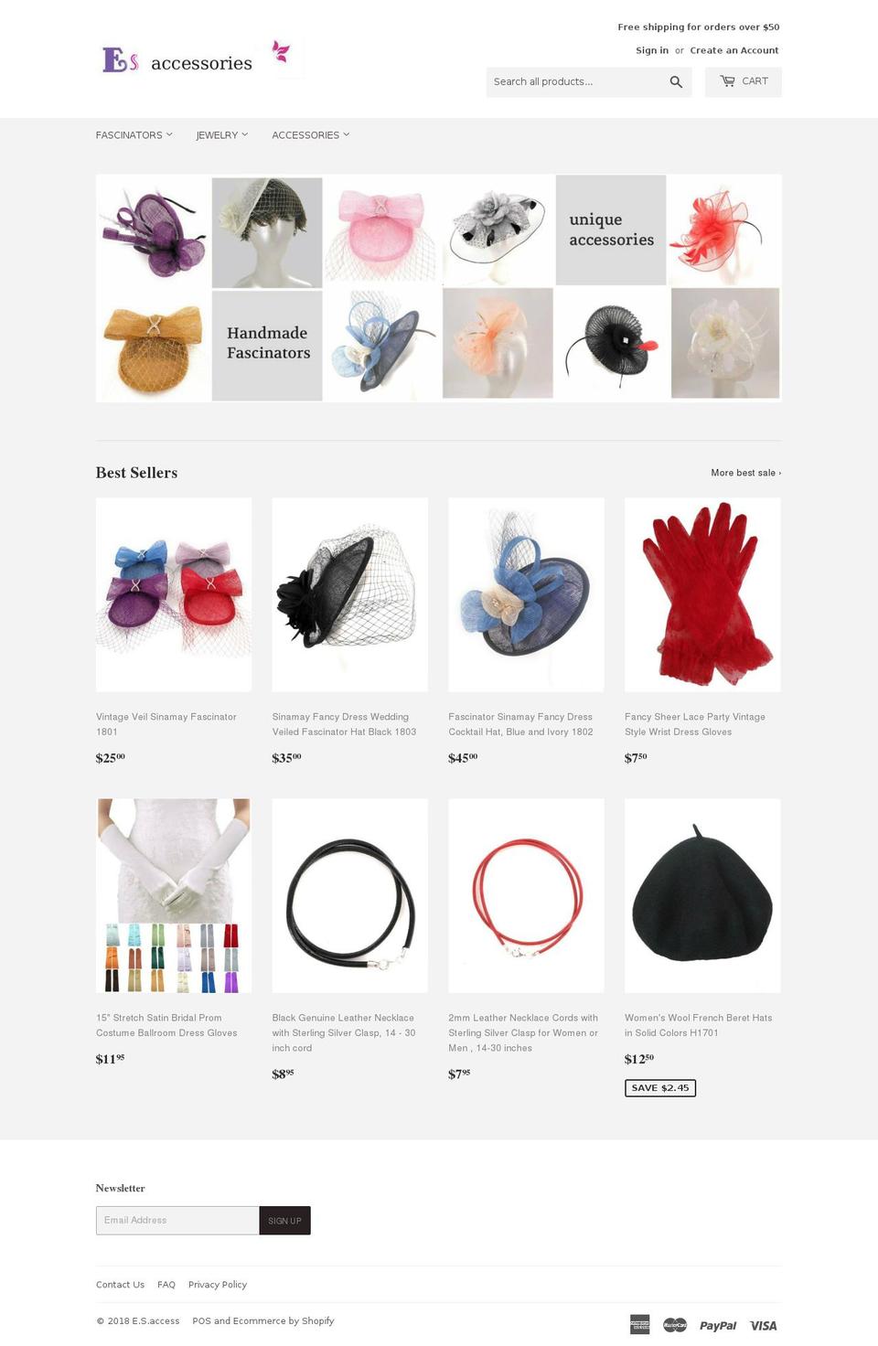 elegantstyleaccessories.com — Shopify storefront screenshot