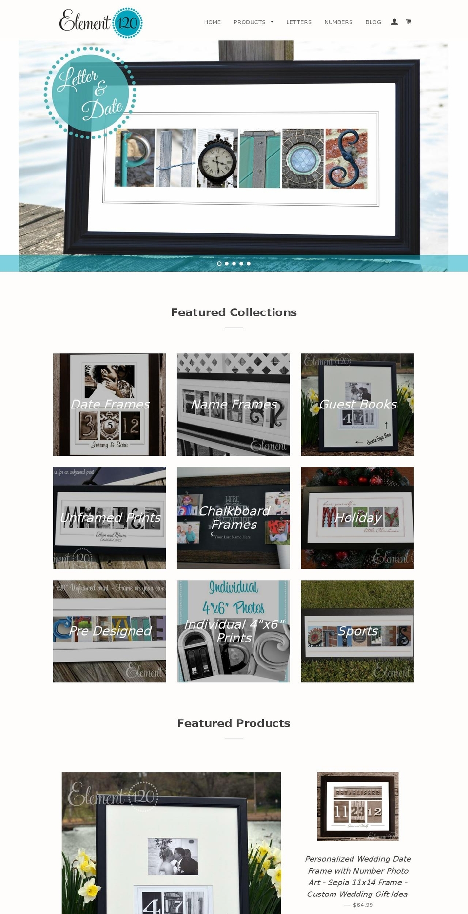 element120photos.com shopify website screenshot