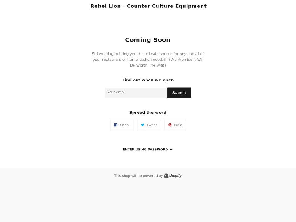elementalequip.com — Shopify storefront screenshot