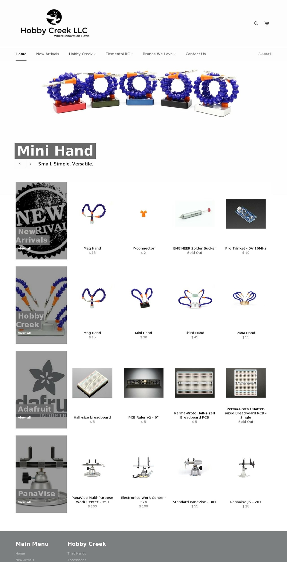 elementalrc.com shopify website screenshot