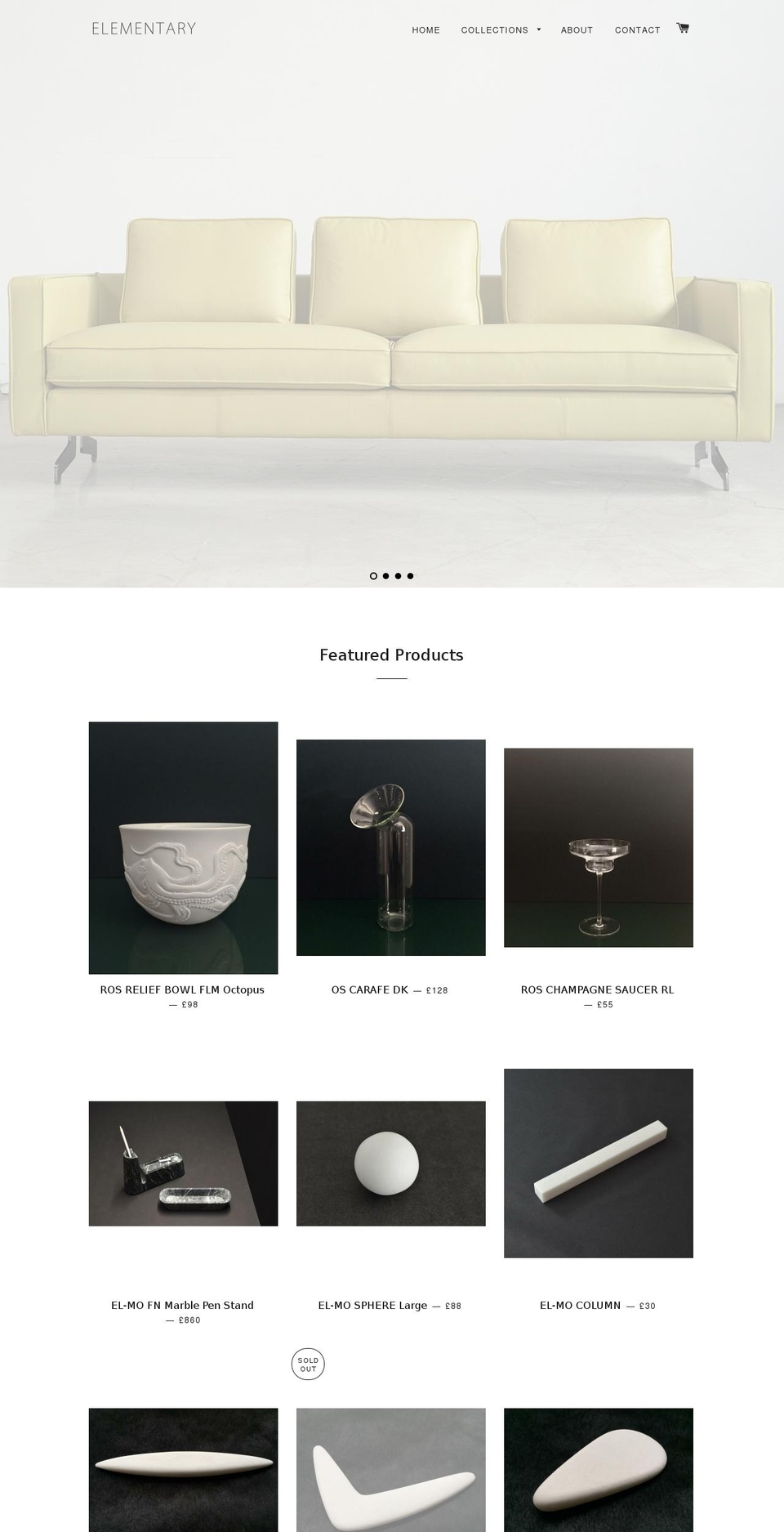 elementarywebstore.com shopify website screenshot