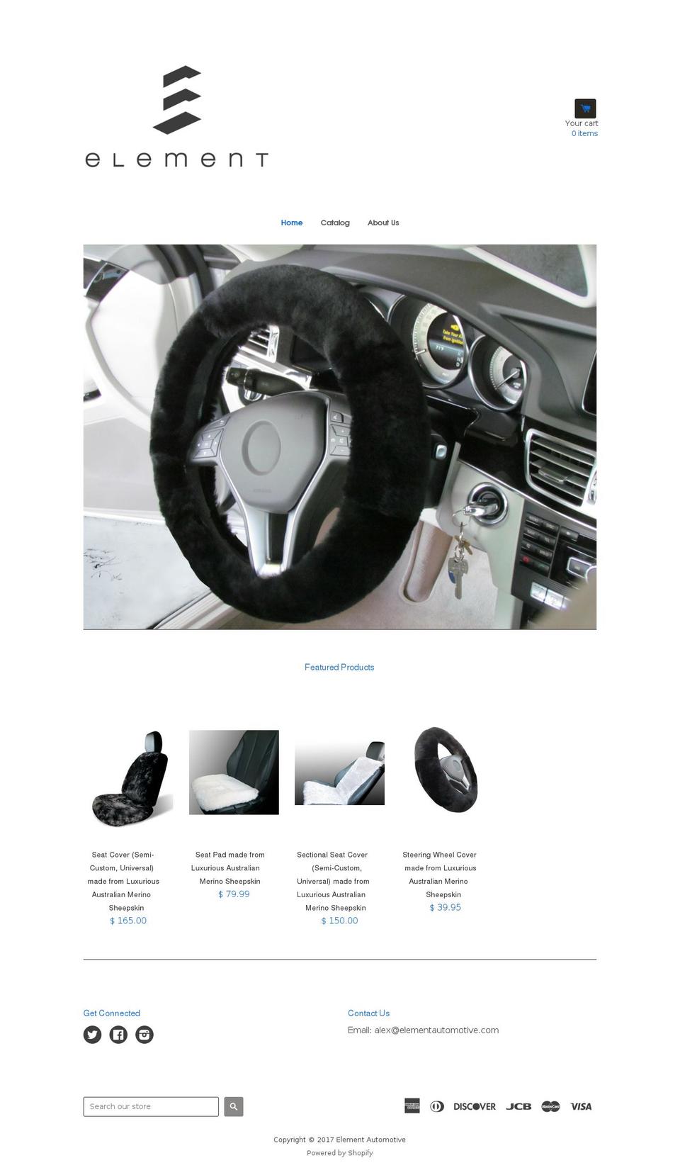 elementautomotive.com shopify website screenshot