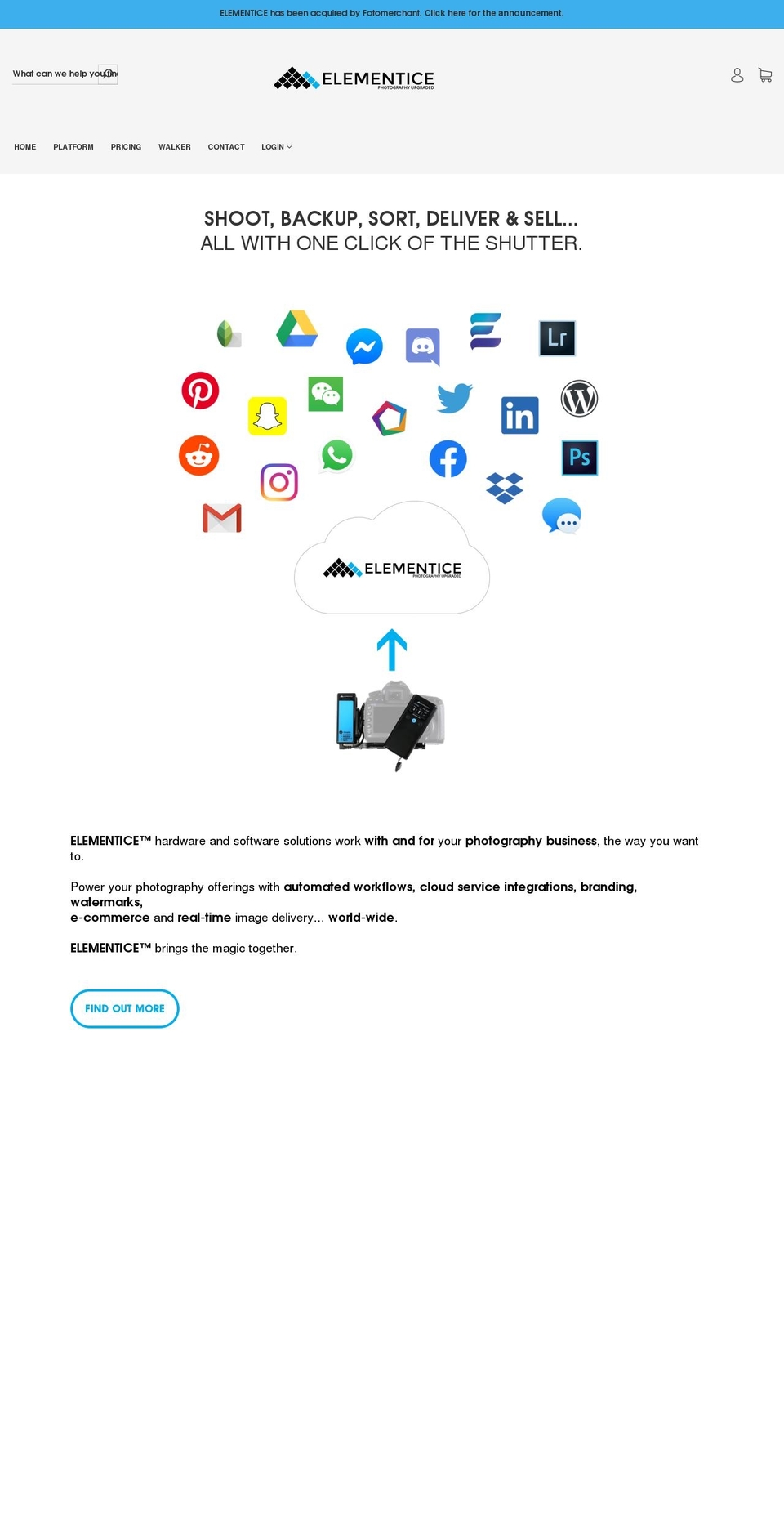 elementice.com shopify website screenshot
