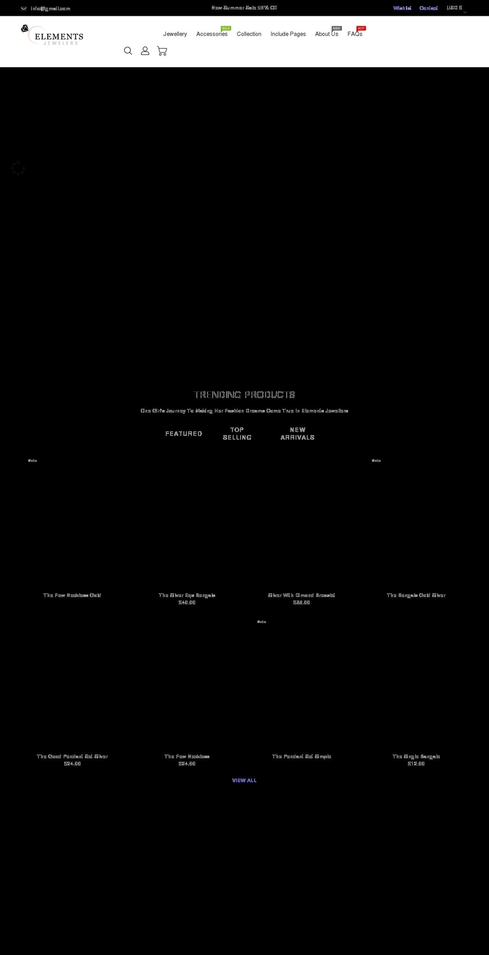 elements-ishi.myshopify.com shopify website screenshot