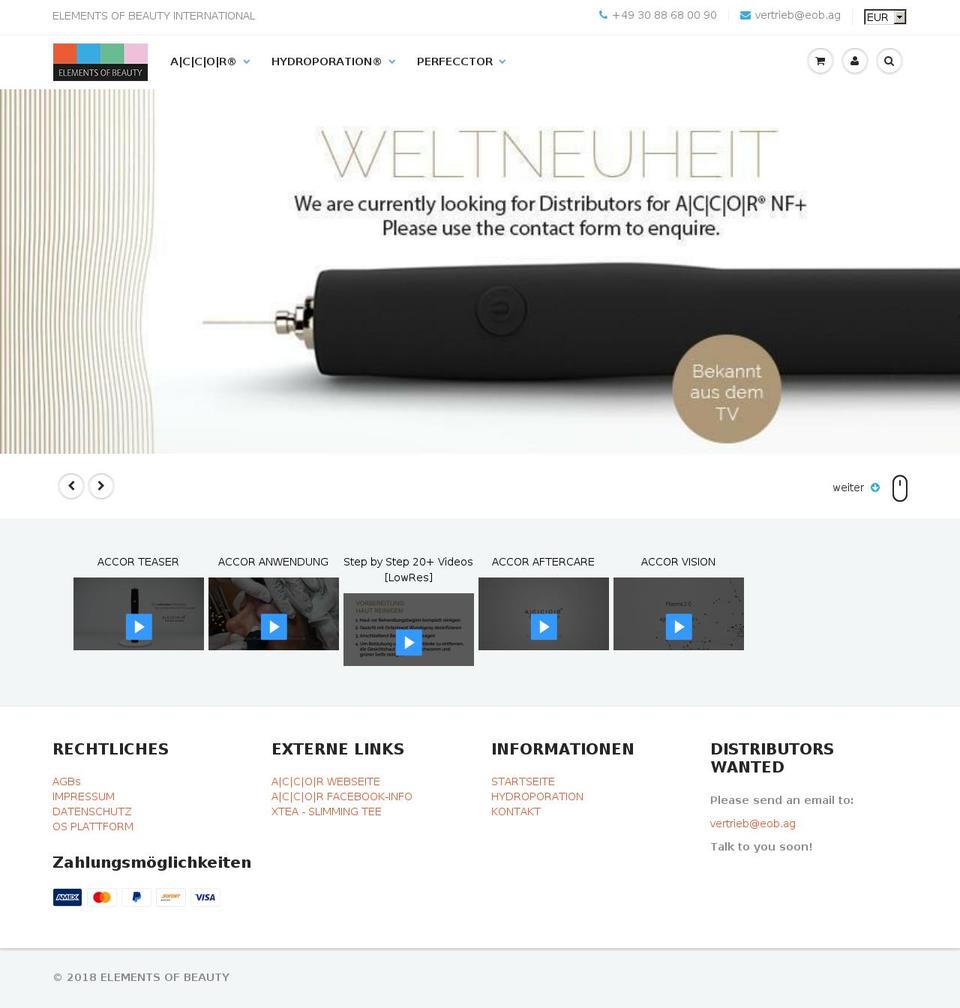 elements-of-beauty.net shopify website screenshot