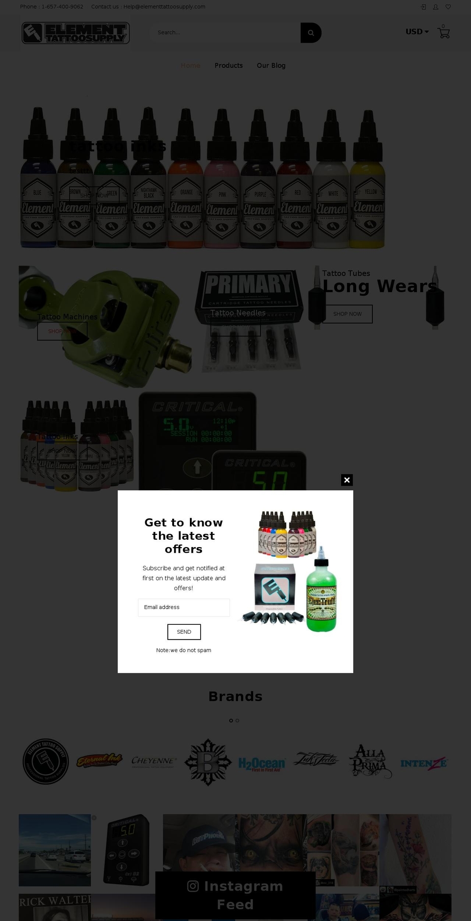 lush-01 Shopify theme site example elementtattoosupplies.com