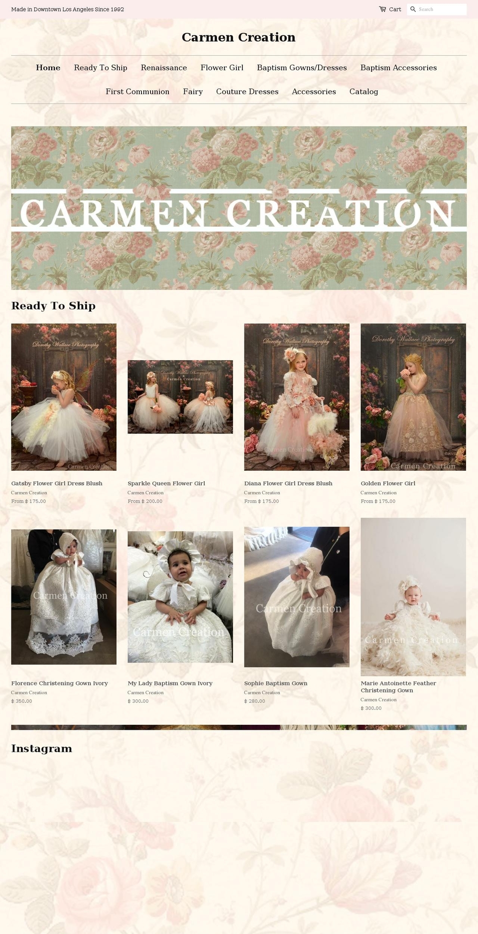 elenacollectionla.com shopify website screenshot