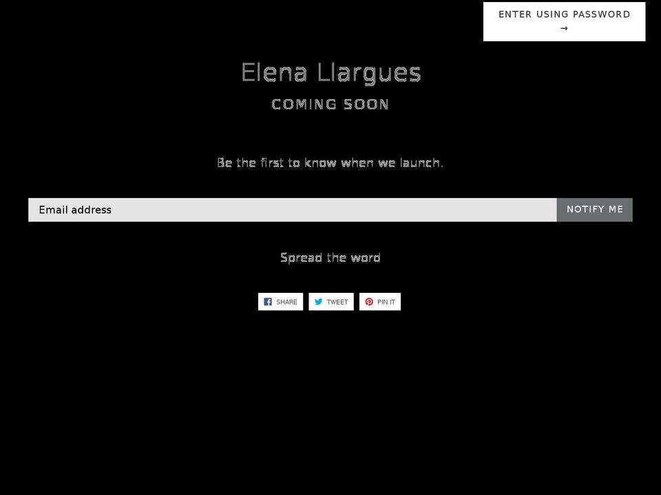 elenallargues.com — Shopify storefront screenshot