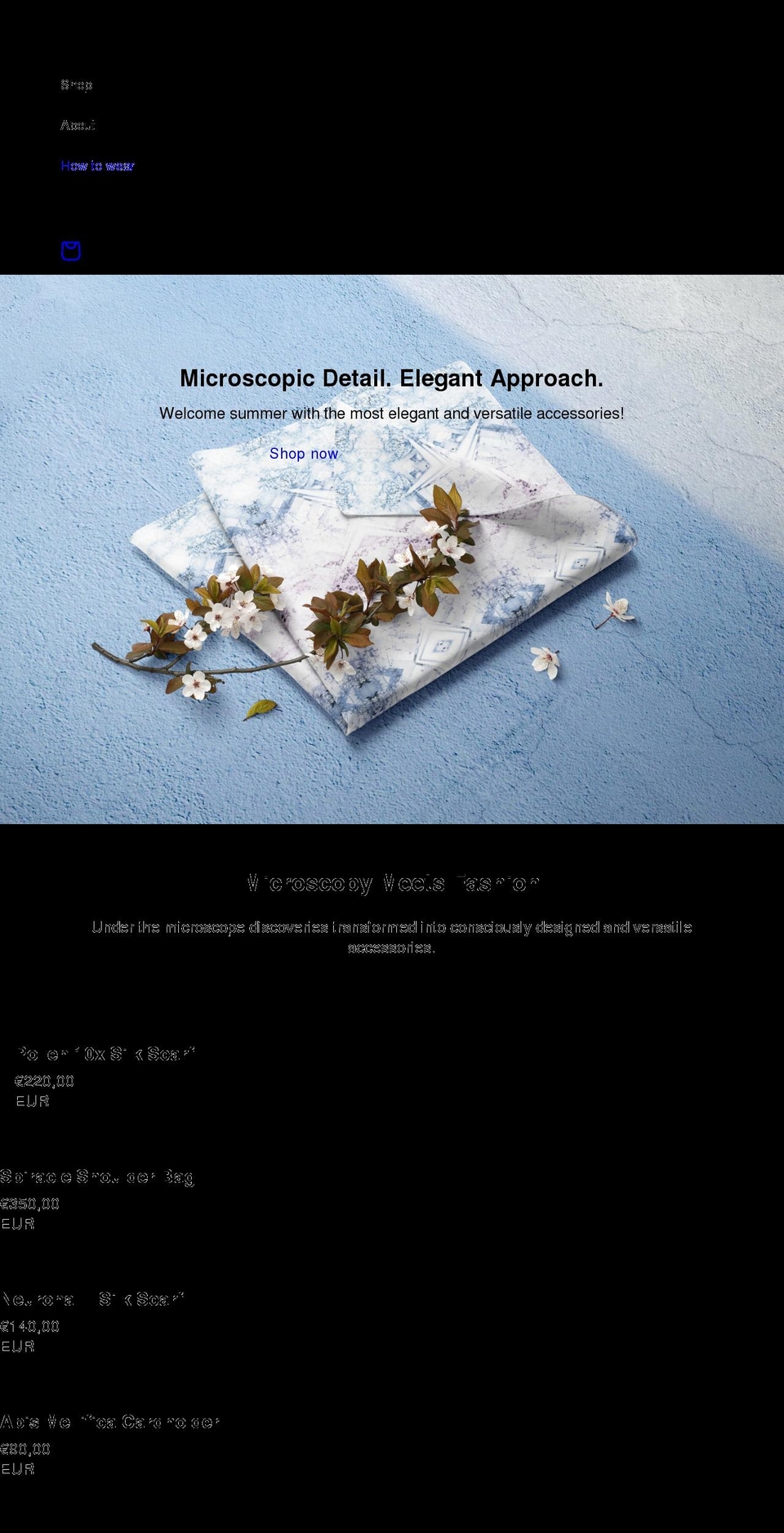 elenibantra.com shopify website screenshot