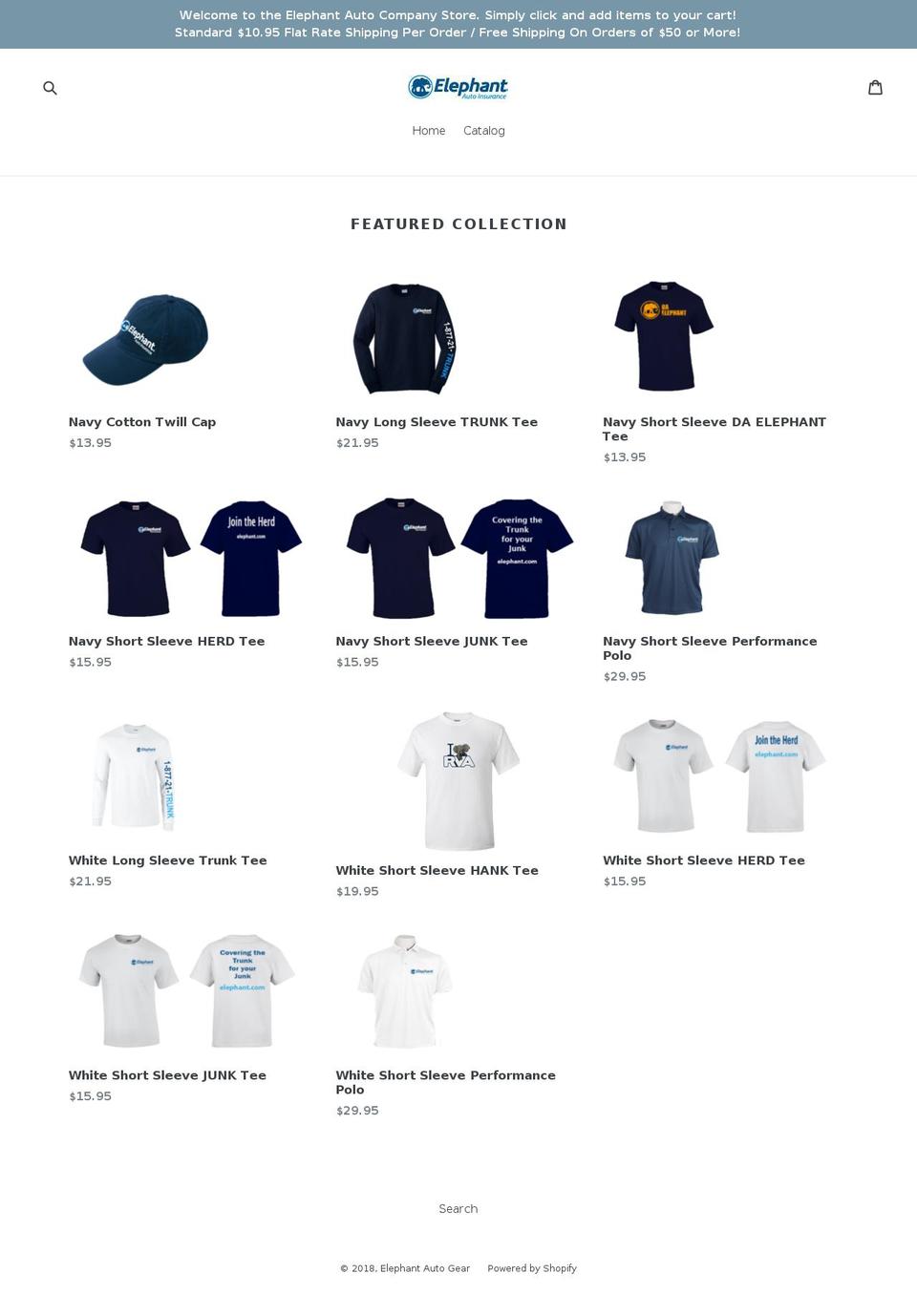 elephantcompanystore.com — Shopify storefront screenshot