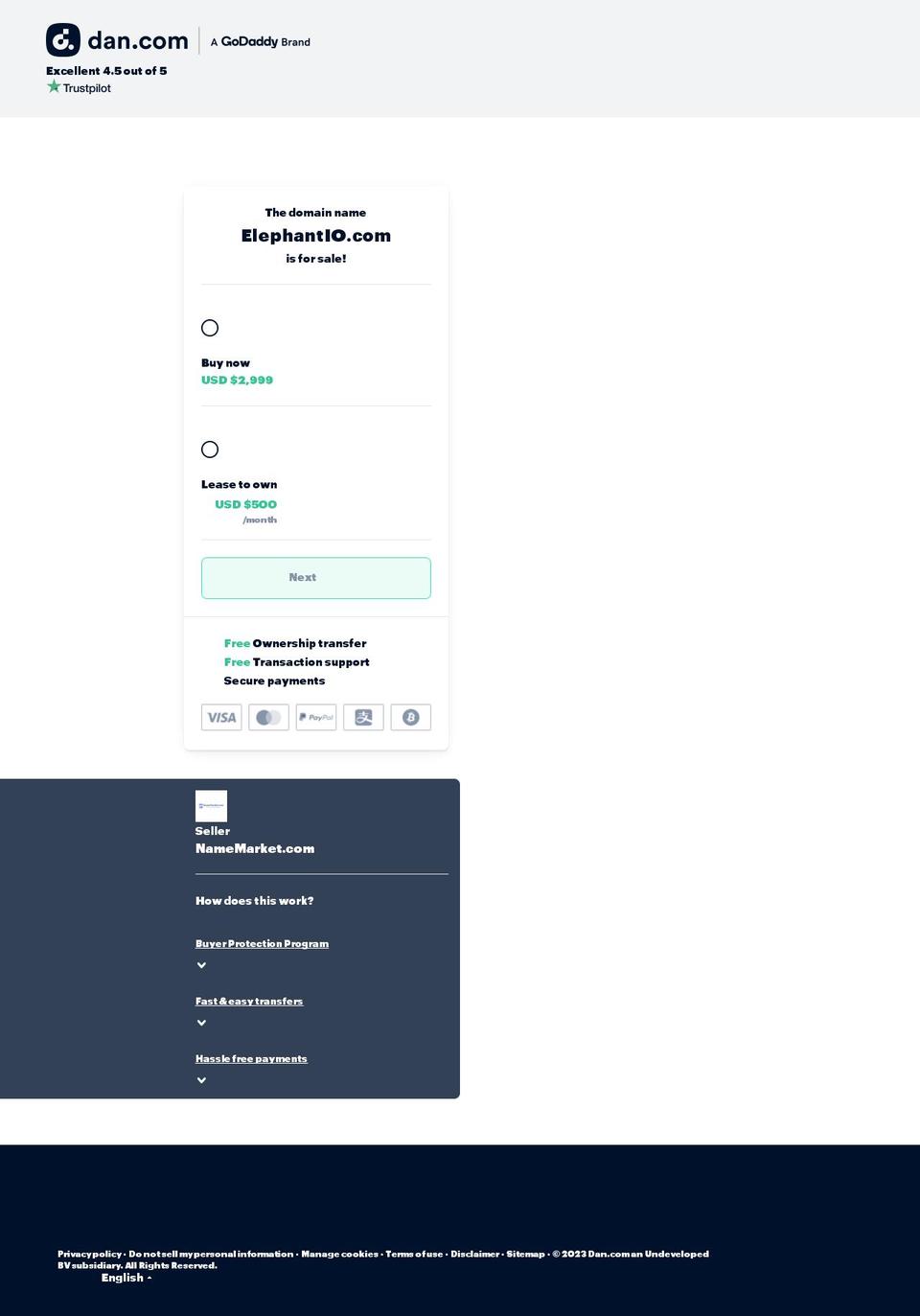 elephantio.com — Shopify storefront screenshot