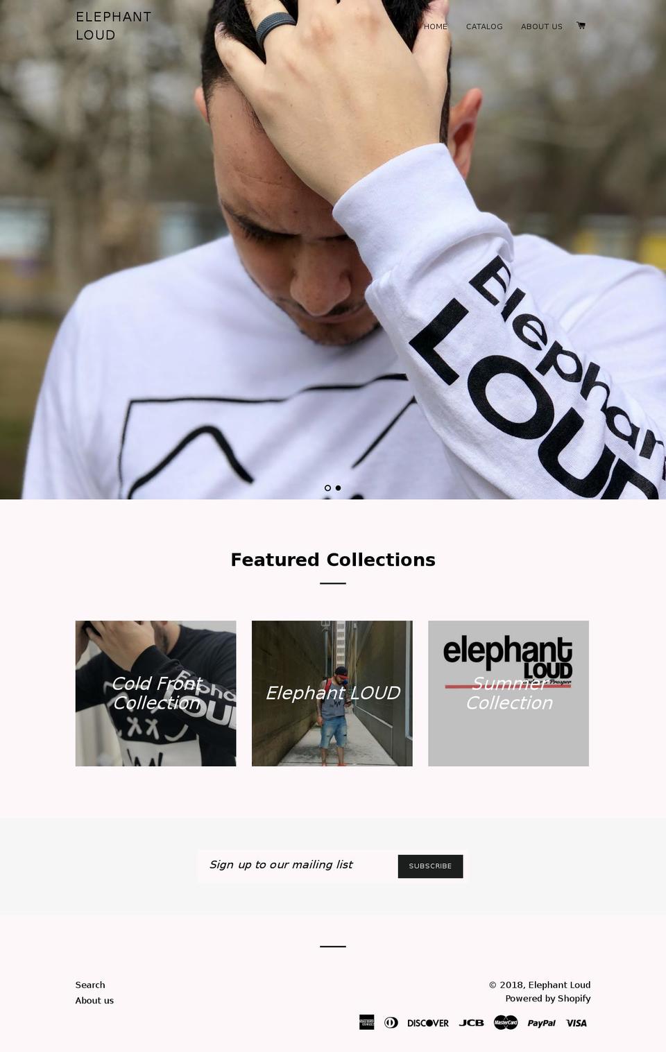 elephantloud.com — Shopify storefront screenshot