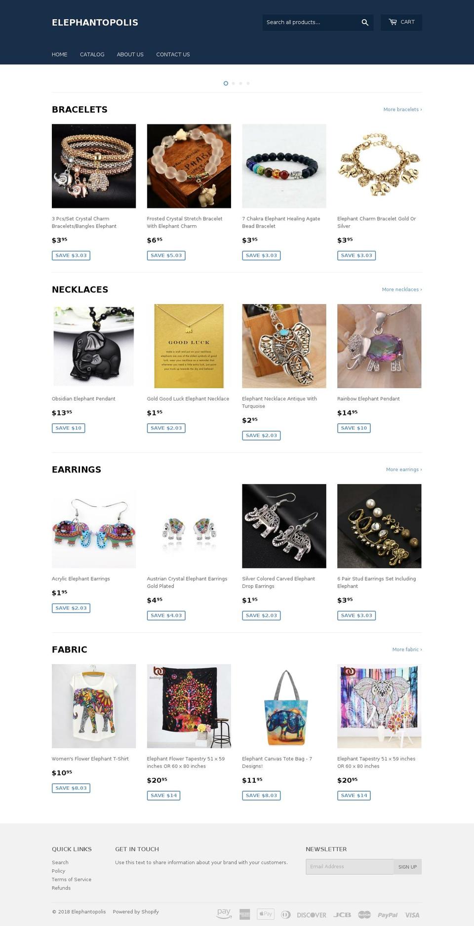 elephantopolis.com — Shopify storefront screenshot