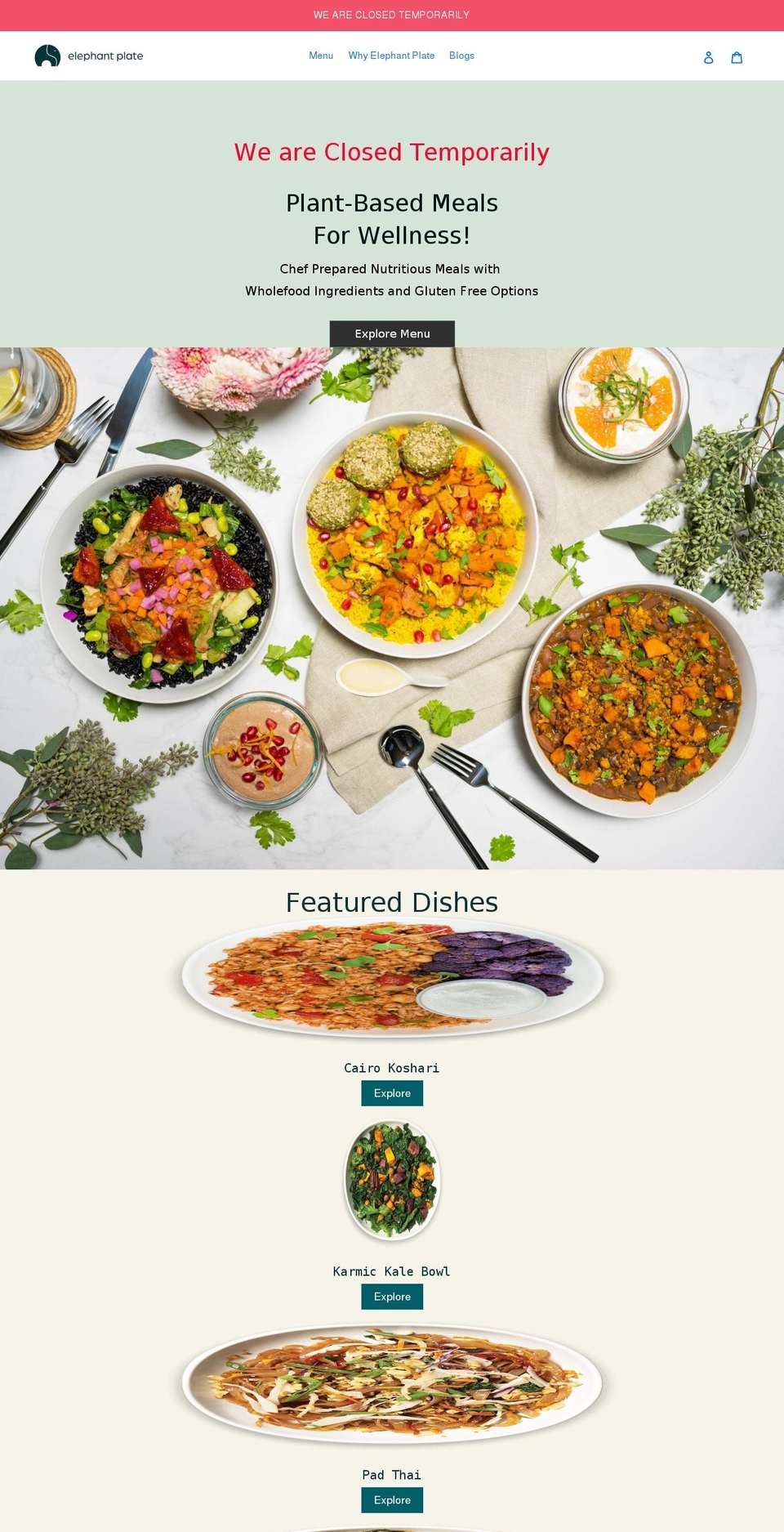 elephantplate.com shopify website screenshot