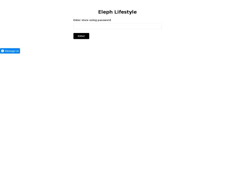elephlifestyle.com shopify website screenshot