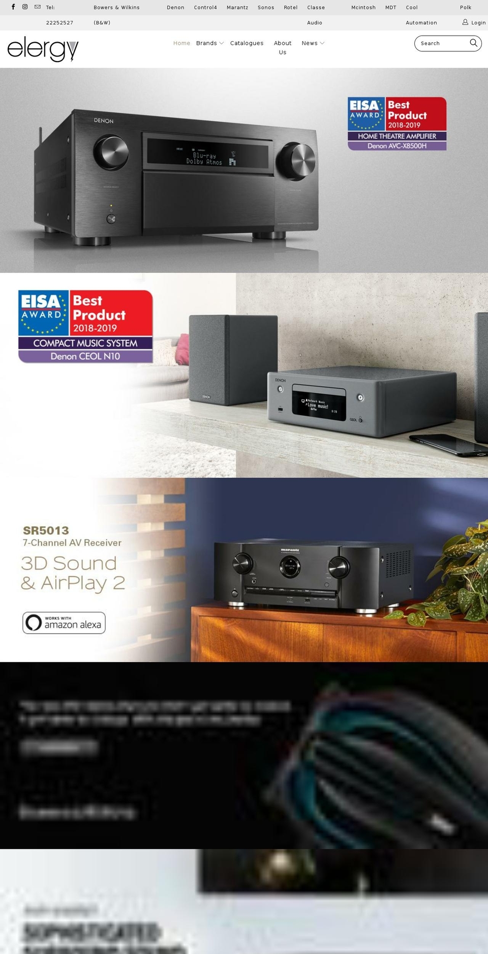 elergy-eu.com shopify website screenshot