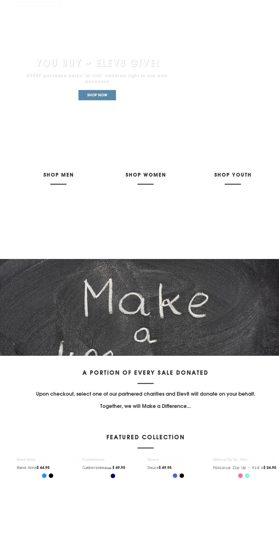 elev8-industries.myshopify.com shopify website screenshot