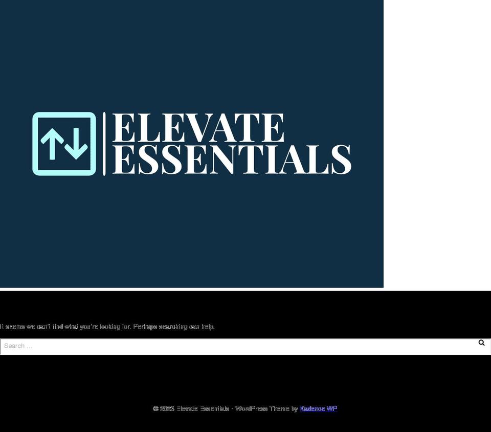 elevate-essentials.com — Shopify storefront screenshot