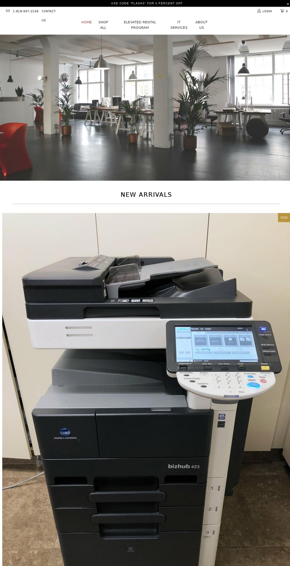 elevatedbusinesssystems.com shopify website screenshot