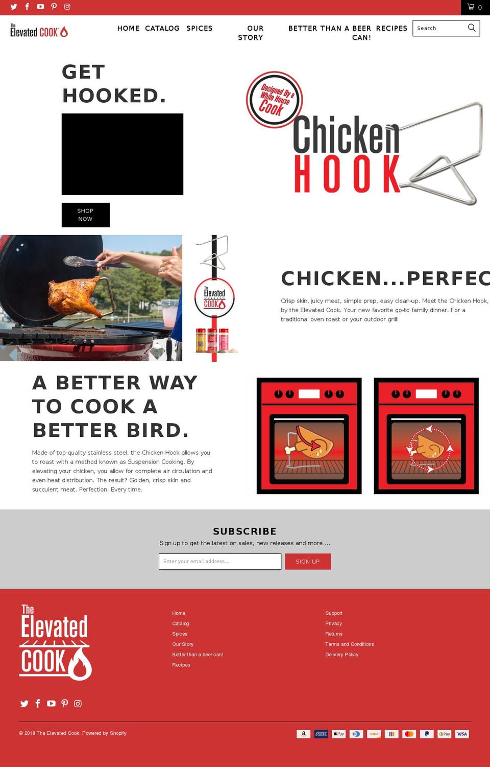 elevatedcook.com shopify website screenshot
