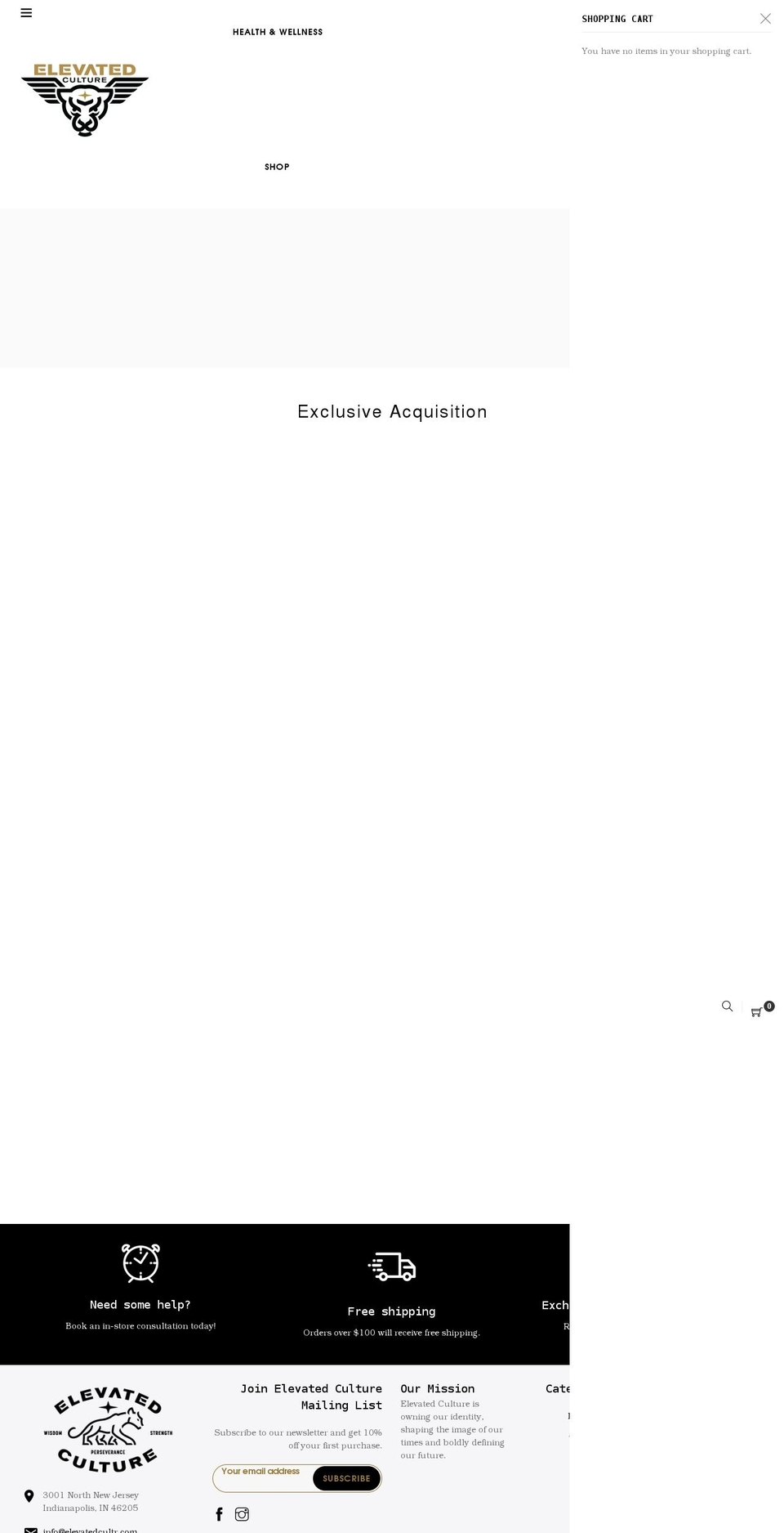 Source code with Installments message Shopify theme site example elevatedcultr.com