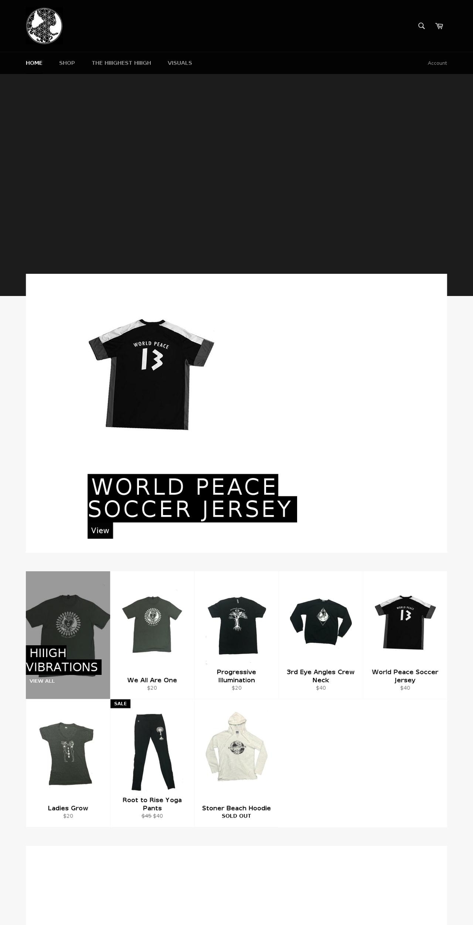 elevatedeuphoria.com — Shopify storefront screenshot
