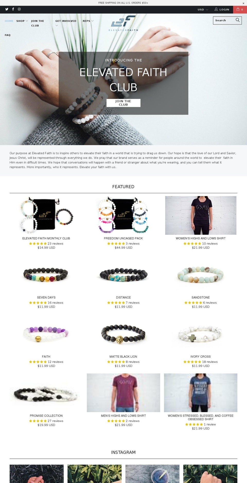 Copy of Rechargeoct Shopify theme site example elevatedfaith.com