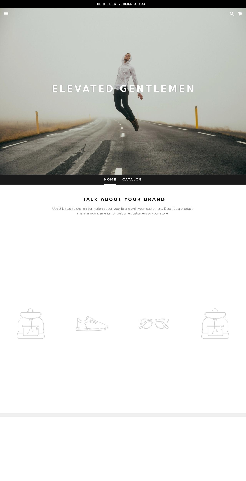 elevatedgentlemen.com shopify website screenshot