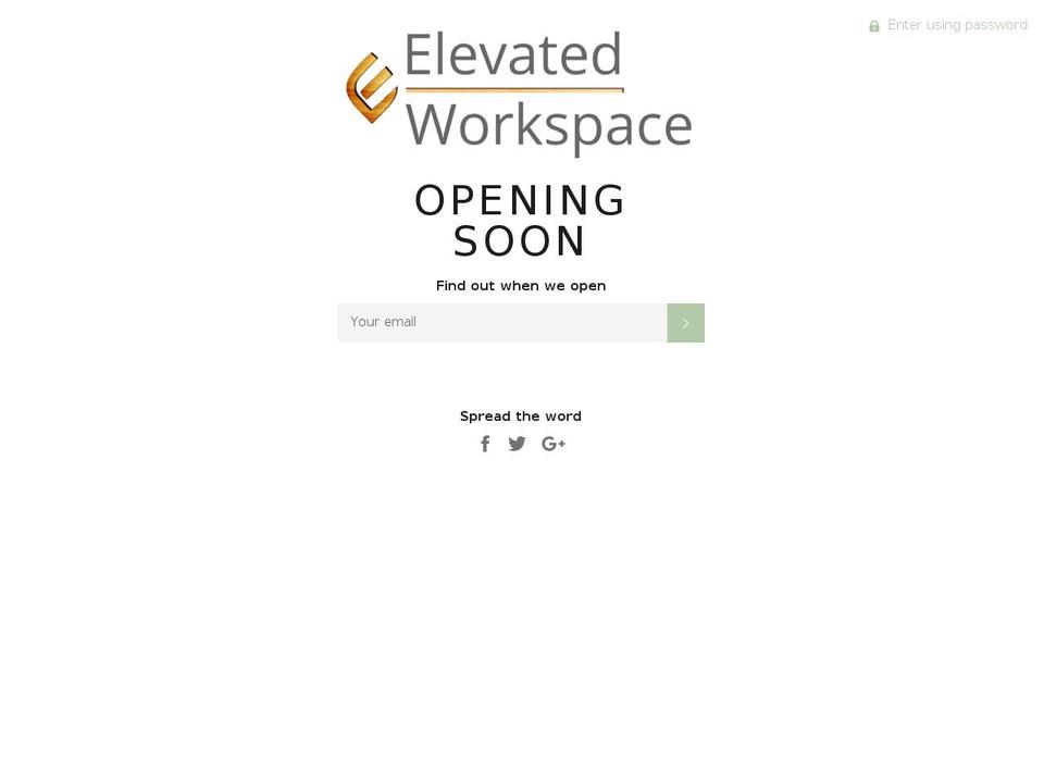 elevatedworkspace.com — Shopify storefront screenshot