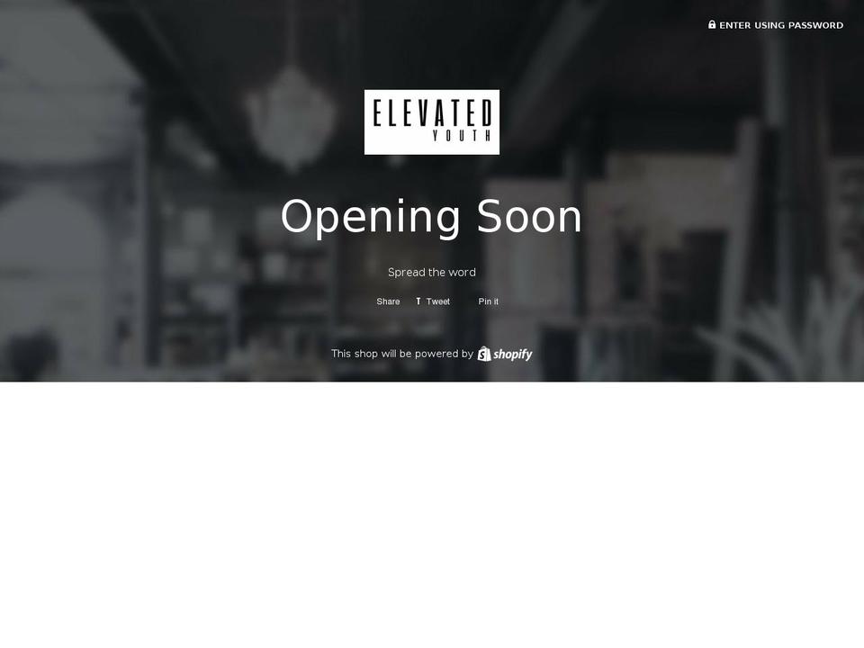 elevatedyouthco.com — Shopify storefront screenshot