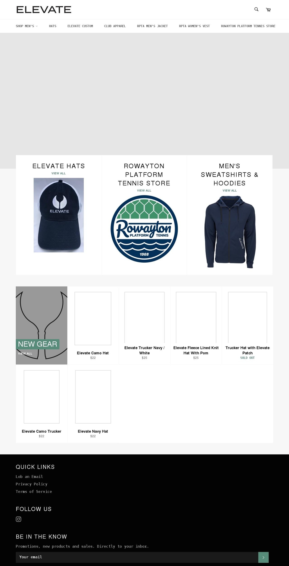 elevatepaddle.com shopify website screenshot