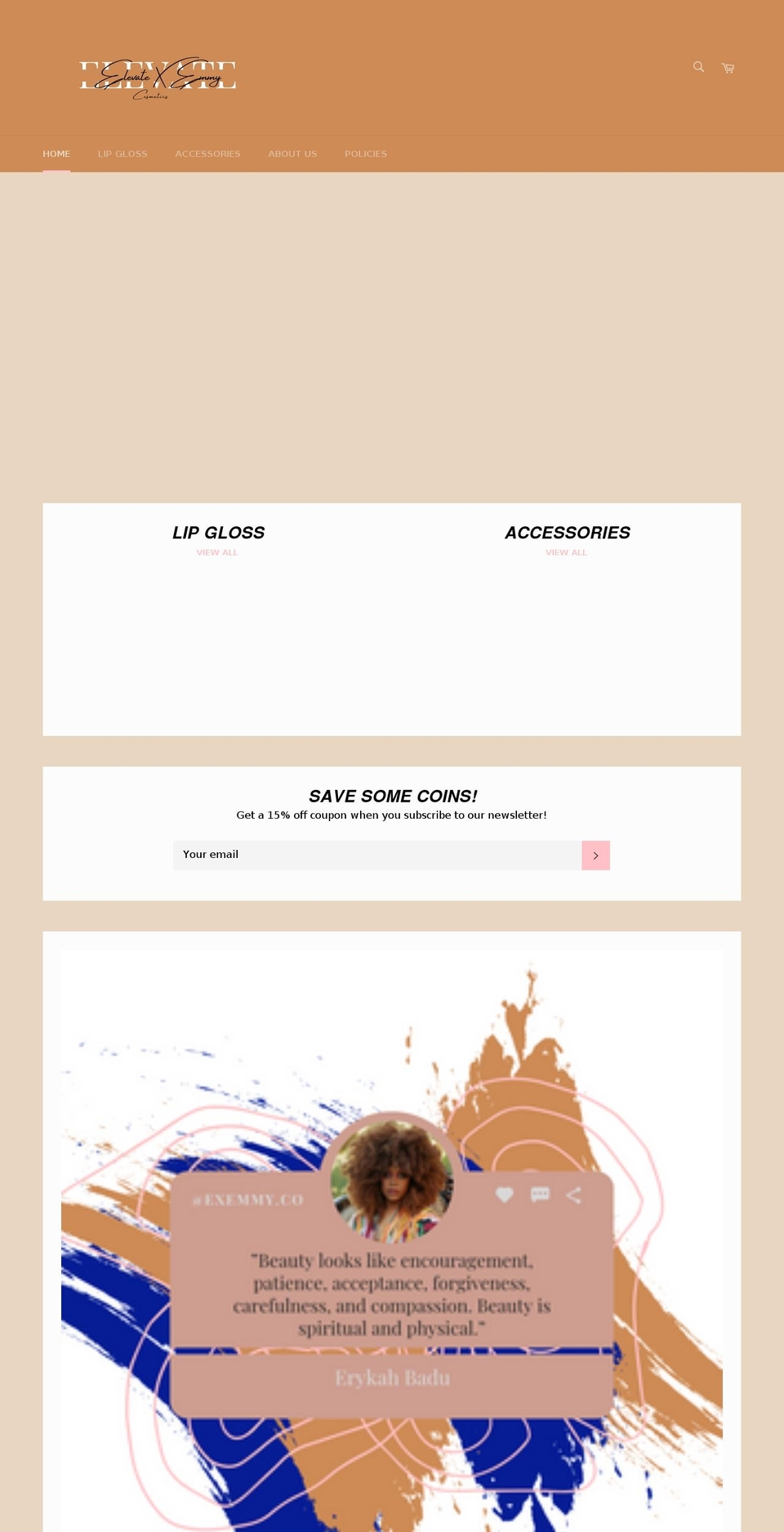 elevatexemmy.com shopify website screenshot