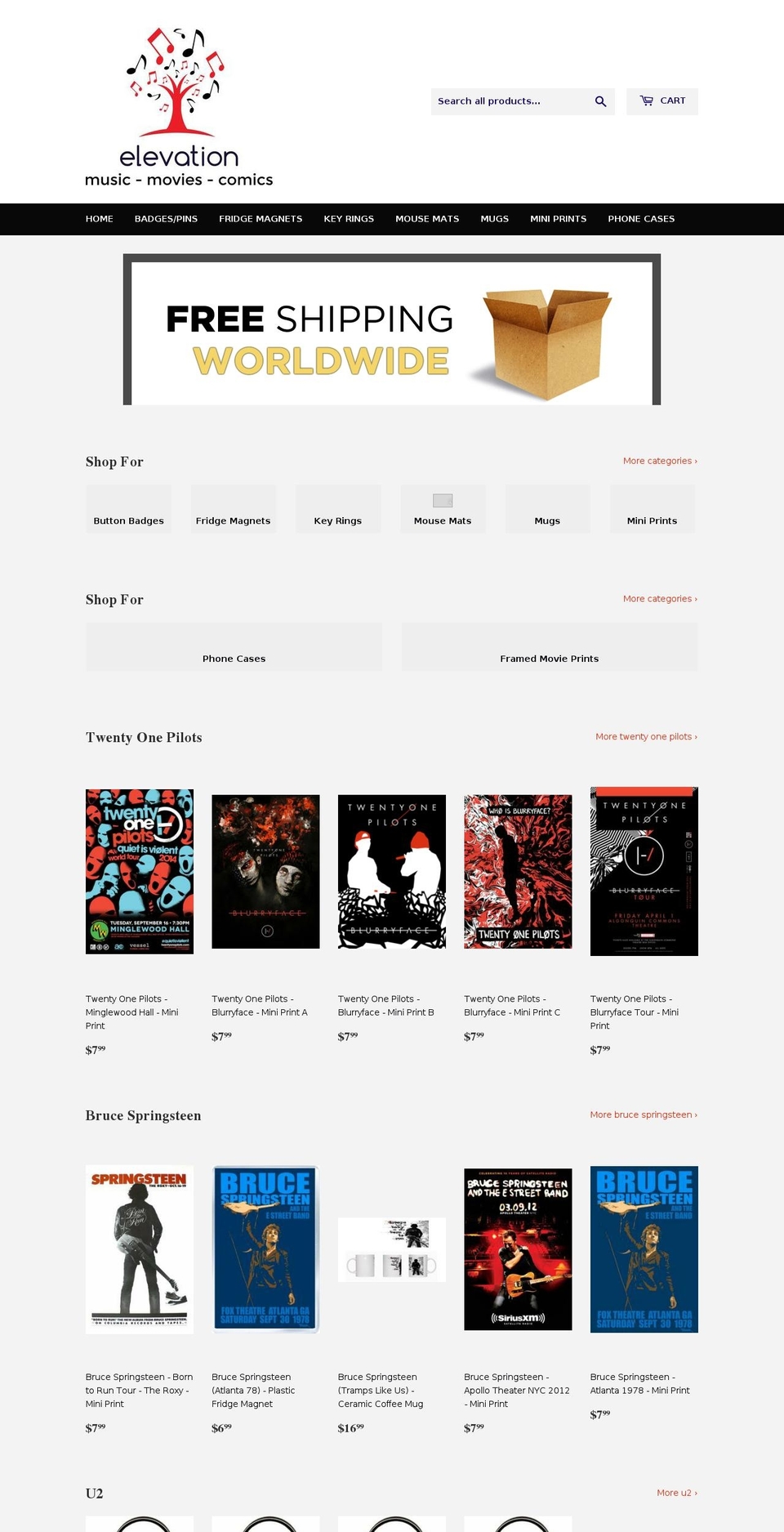 elevationunit8.com — Shopify storefront screenshot