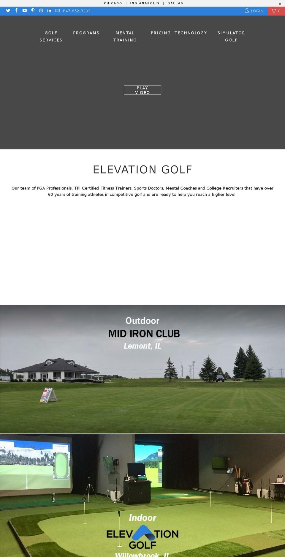 elevationus.com — Shopify storefront screenshot