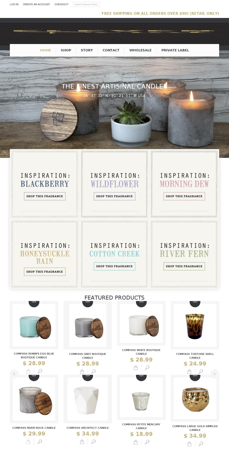 eleven-point.com shopify website screenshot