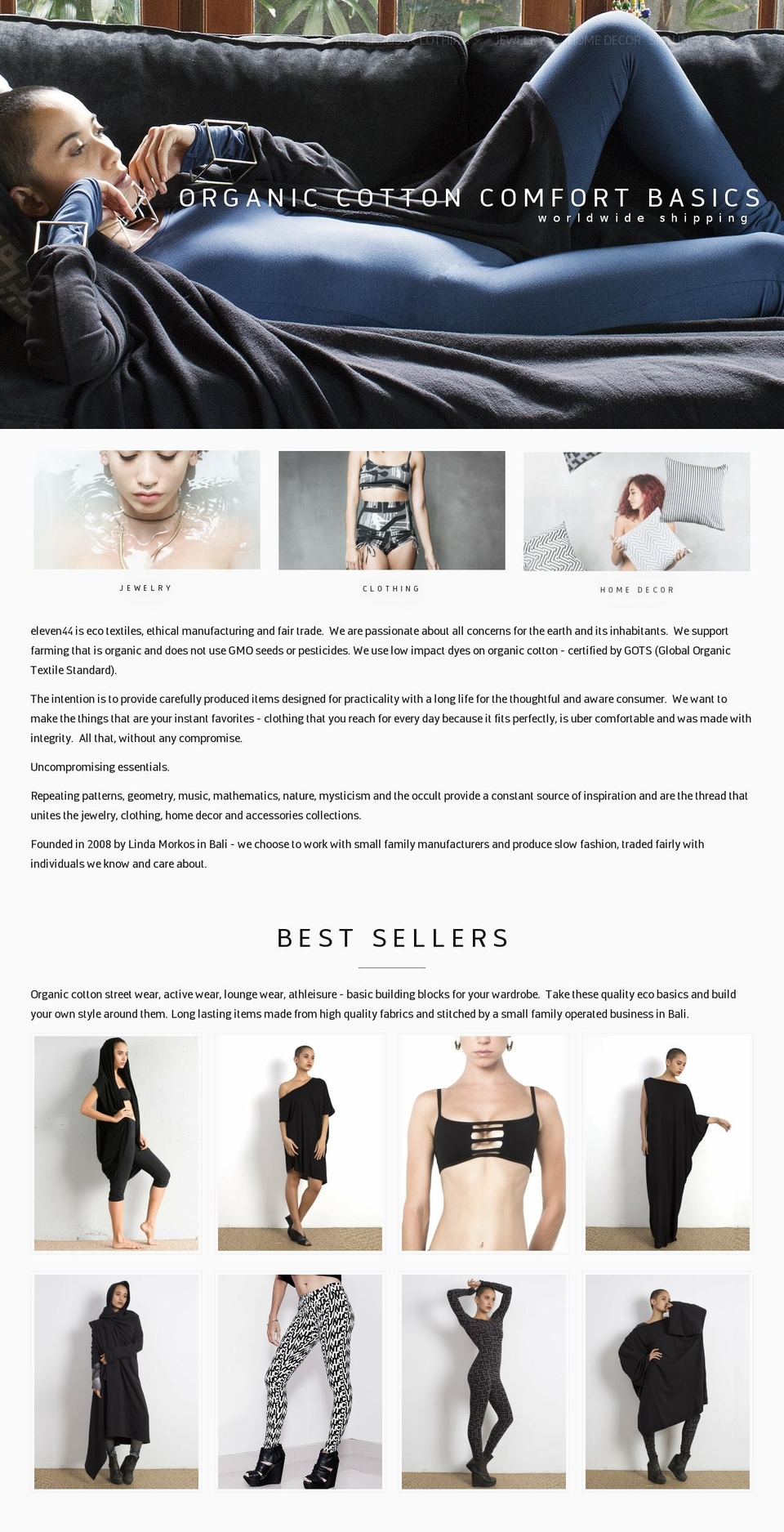 eleven44.com shopify website screenshot