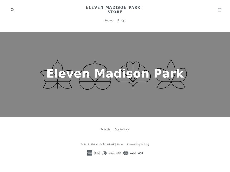 elevenmadisonpark.store shopify website screenshot