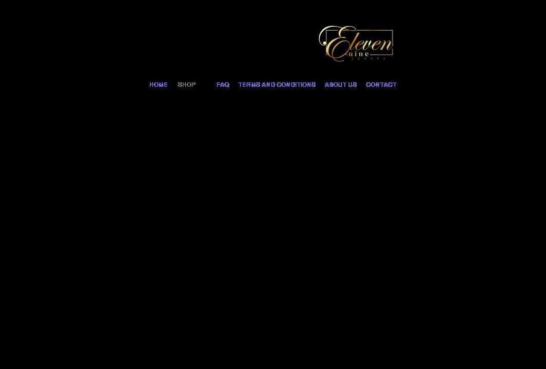 elevennineluxury.com shopify website screenshot