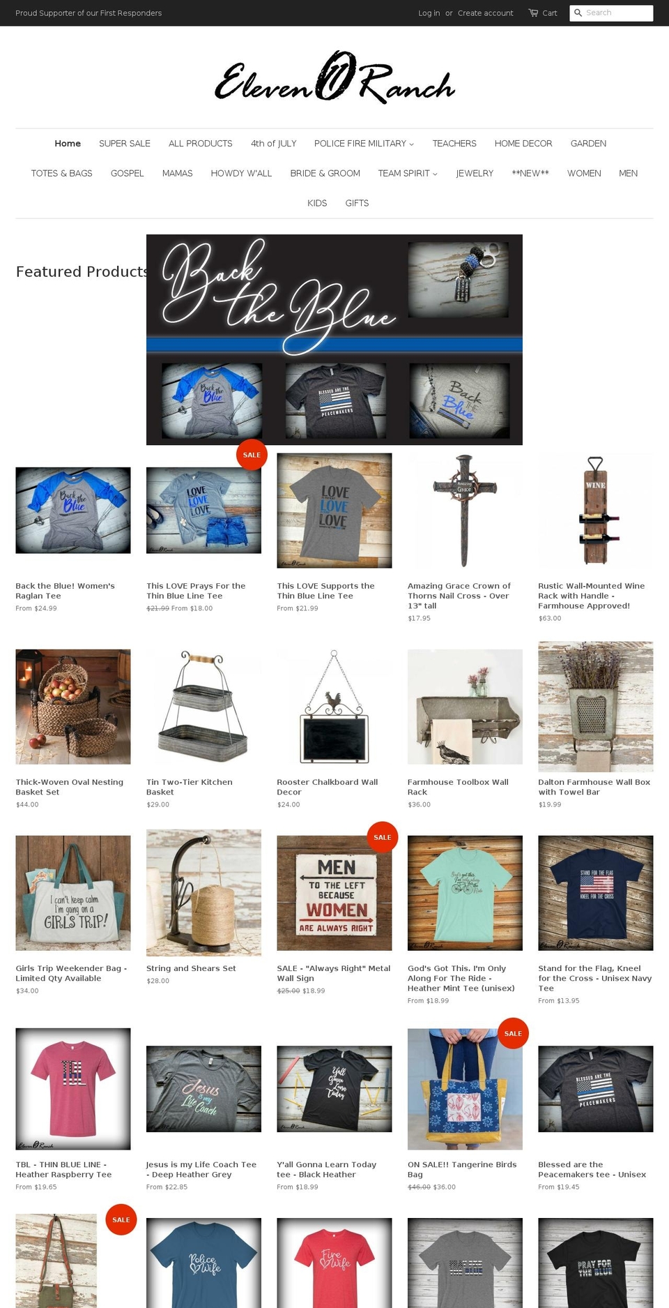 elevenranch.com — Shopify storefront screenshot