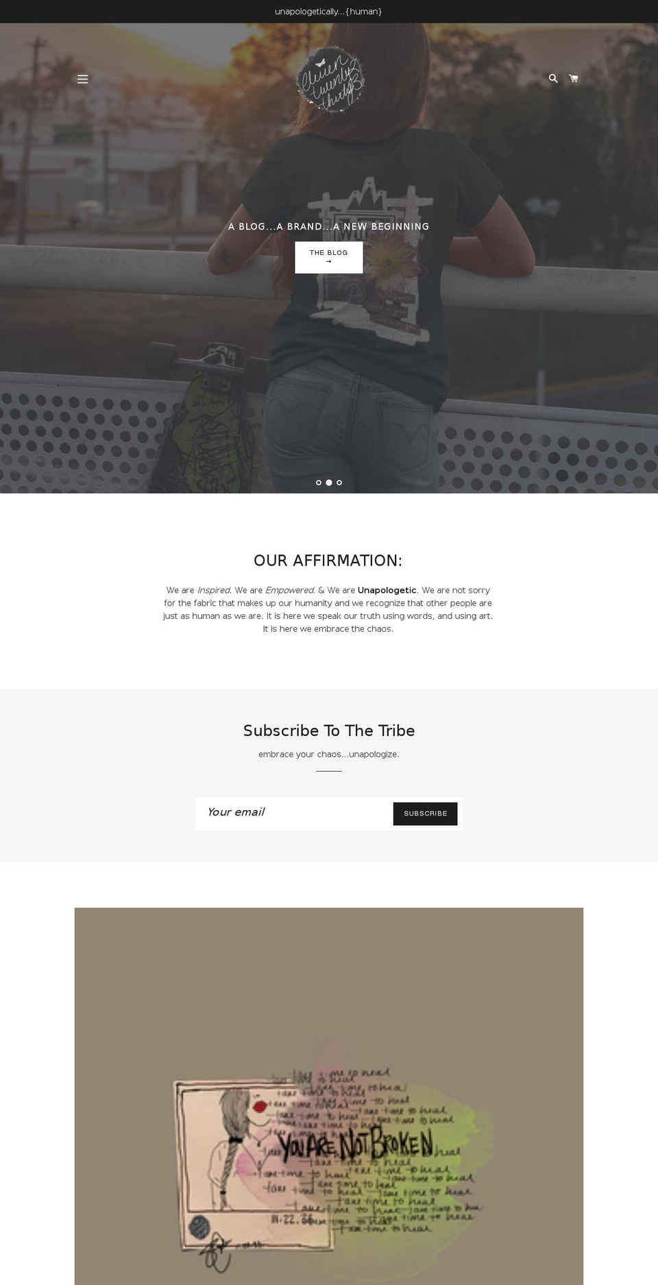 elevensomethingwishes.com — Shopify storefront screenshot